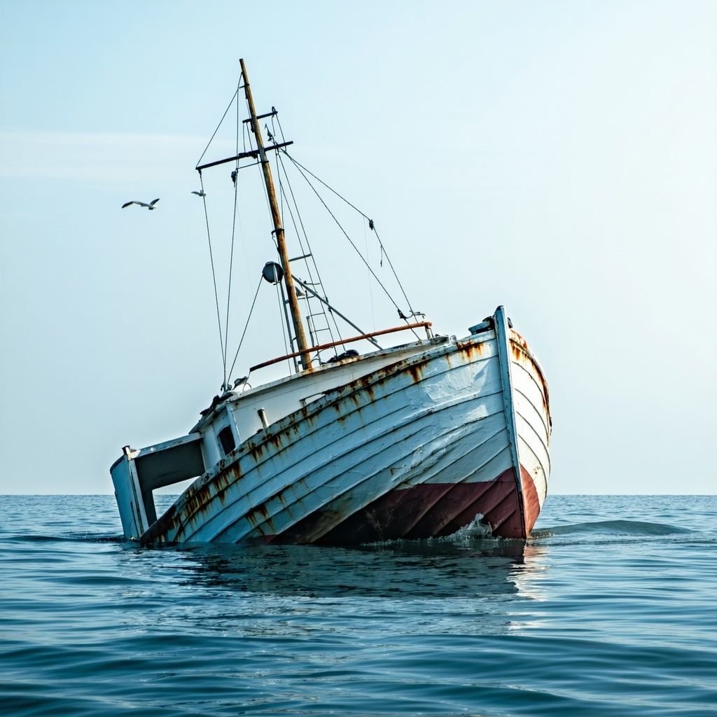 a sinking boat-2